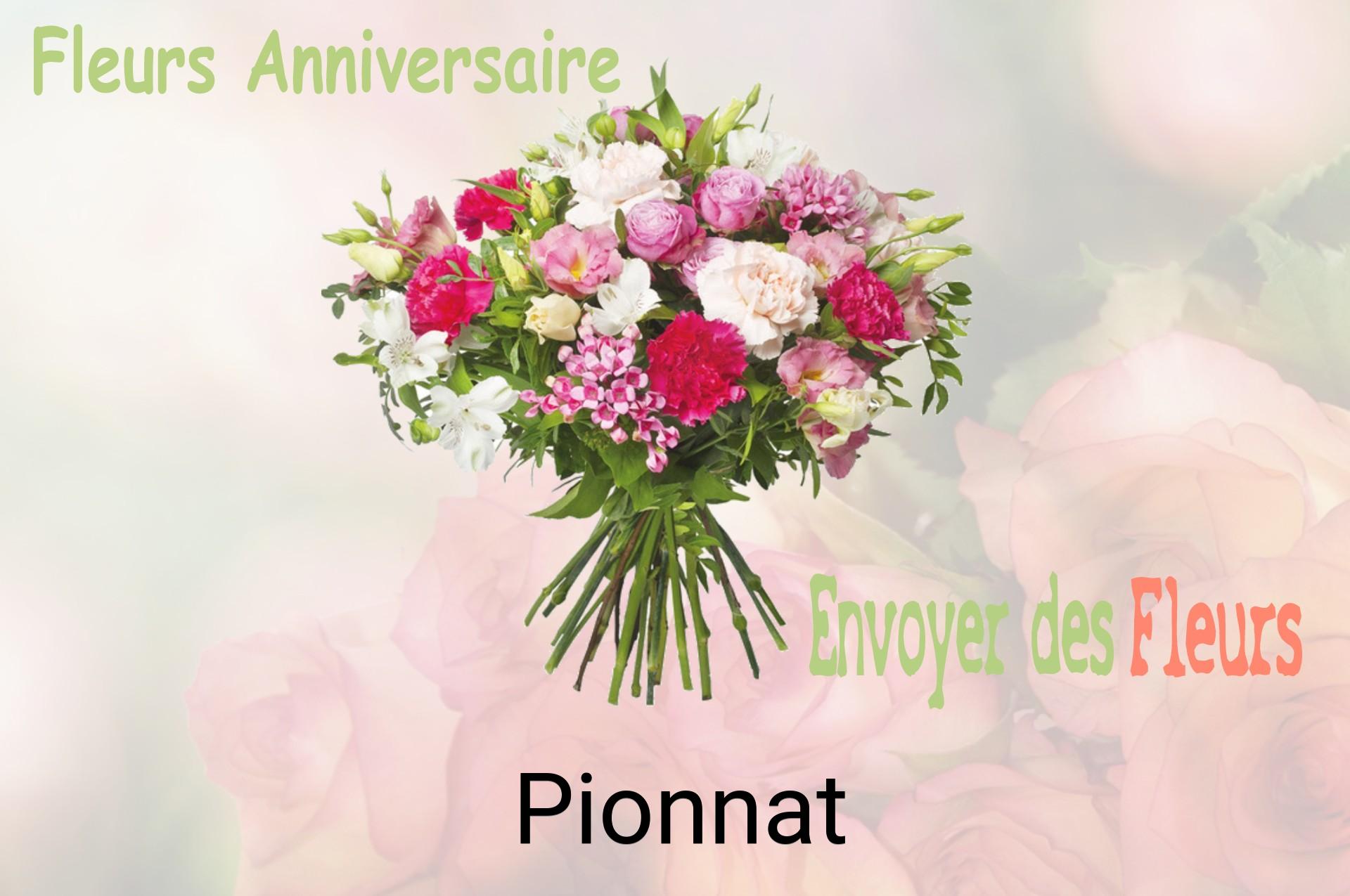 Bouquet de fleurs d’anniversaire livré à Pionnat